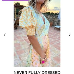 Never Fully Dressed Eloise dress with Gold Fleck, sz 20. Great for wedding guest